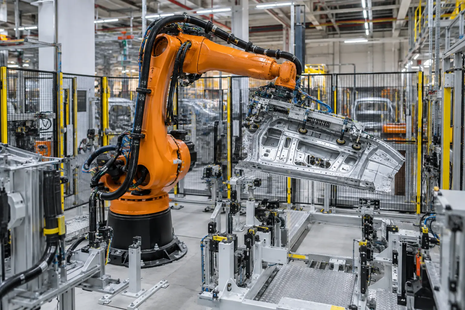 Célula robotizada industrial